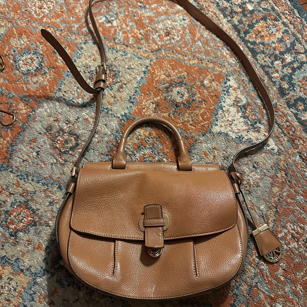 Michael: Michael Kors, crossbody leather satchel